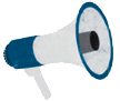Bild eines Megaphones